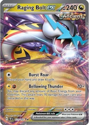 Raging Bolt ex - 123/162  - Double Rare - Holofoil