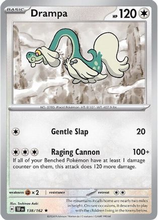 Drampa - 138/162  - Rare - Holofoil
