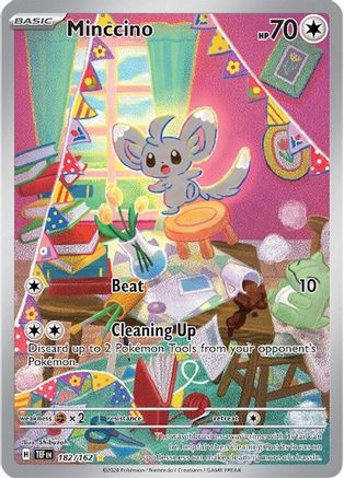 Minccino - 182/162  - Illustration Rare - Holofoil