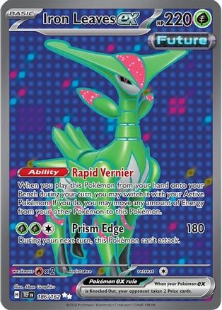 Iron Leaves ex - 186/162  - Ultra Rare - Holofoil