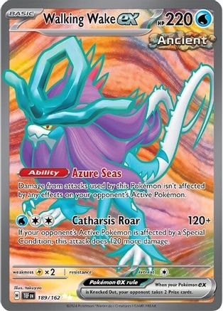 Walking Wake ex - 189/162  - Ultra Rare - Holofoil