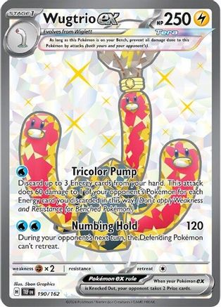 Wugtrio ex - 190/162  - Ultra Rare - Holofoil
