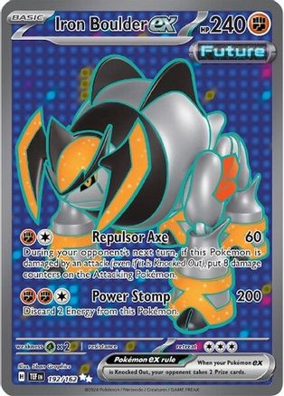 Iron Boulder ex - 192/162  - Ultra Rare - Holofoil