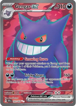 Gengar ex - 193/162  - Ultra Rare - Holofoil