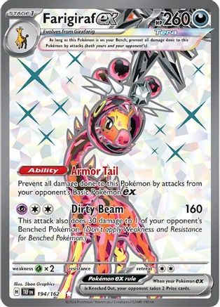 Farigiraf ex - 194/162  - Ultra Rare - Holofoil
