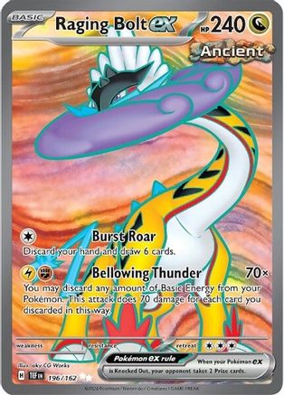 Raging Bolt ex - 196/162  - Ultra Rare - Holofoil