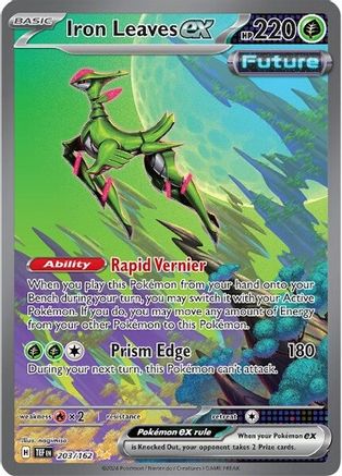 Iron Leaves ex - 203/162  - Special Illustration Rare - Holofoil