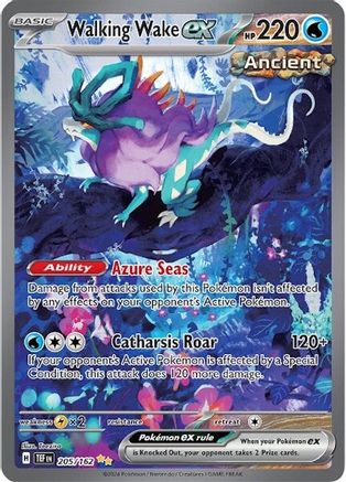 Walking Wake ex - 205/162  - Special Illustration Rare - Holofoil