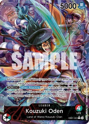 Kouzuki Oden (Alternate Art) (EB01-001) - Leader