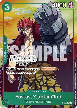 Eustass "Captain" Kid (Régionale en ligne 2024 Vol. 2) [Participant] (P-003) - Promo