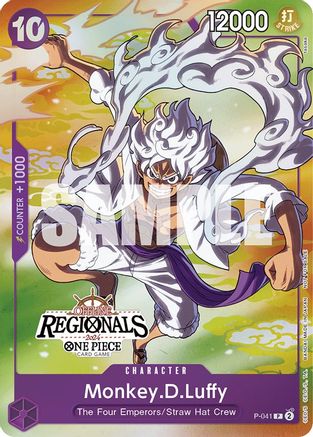 Monkey.D.Luffy (041) (Tournoi régional hors ligne 2024 Vol. 2) [Participant] (P-041) - Promotionnel