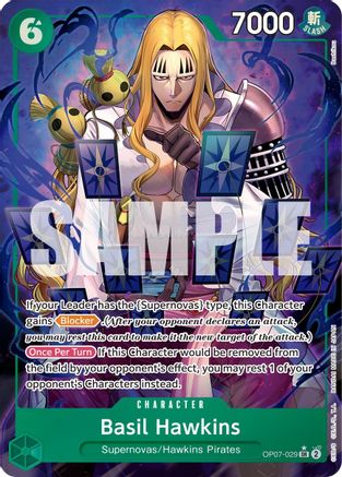 Basil Hawkins (Parallel) (OP07-029) - Super Rare