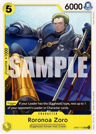 Roronoa Zoro (113) (OP07-113) - Uncommon