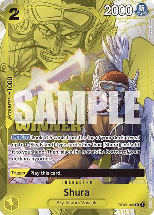 Shura (Pack Gagnant Vol. 7) (OP05-106) - Rare