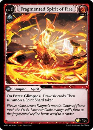 Fragmented Spirit of Fire (001) -  Ultra Rare