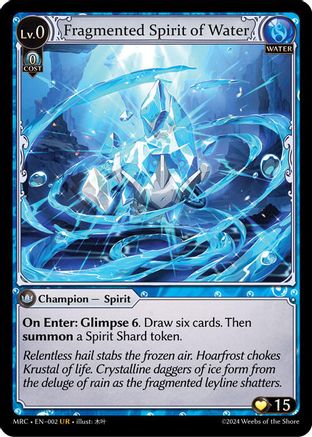 Fragmented Spirit of Water (002) -  Ultra Rare