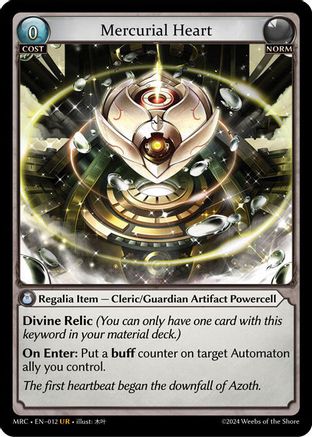 Mercurial Heart (012) -  Ultra Rare