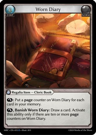 Worn Diary (015) -  Rare
