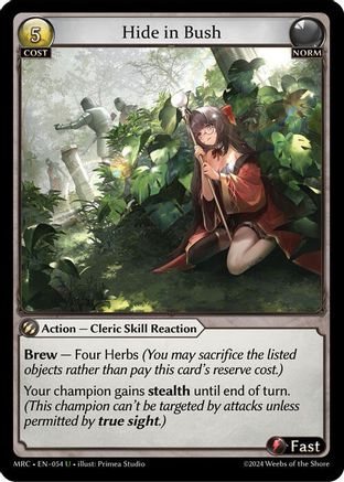 Hide in Bush (054) -  Uncommon