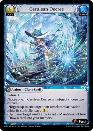 Cerulean Decree (107) -  Super Rare