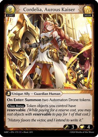Cordelia, Aurous Kaiser (175) -  Super Rare