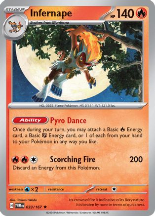 Simiaflamme - 033/167 - Rare - Holo Inversée
