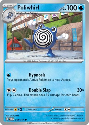 Poliwhirl - 042/167 - Courant - Holofoil Inversé