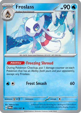 Froslass - 053/167 - Rare - Holofoil