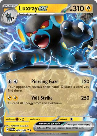 Luxray ex - 068/167 - Double Rare - Holofoil