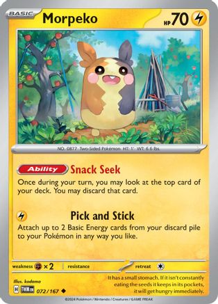 Morpeko - 072/167 - Uncommon - Reverse Holofoil