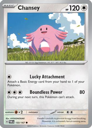 Chansey - 133/167  - Common - Reverse Holofoil