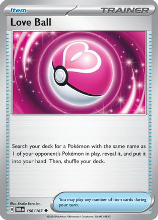 Love Ball - 156/167 - Peu Commune - Holofoil Inversé