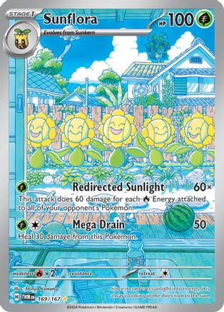 Sunflora - 169/167  - Illustration Rare - Holofoil