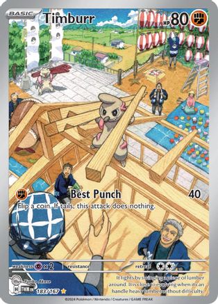 Timburr - 183/167  - Illustration Rare - Holofoil