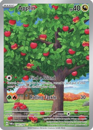 Applin - 185/167  - Illustration Rare - Holofoil