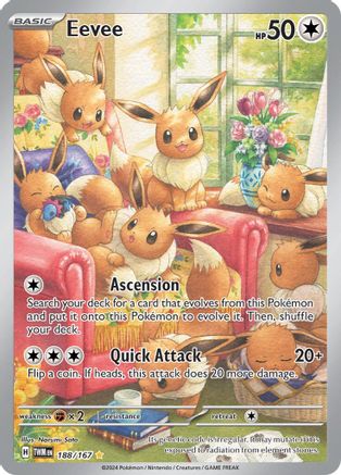 Eevee - 188/167  - Illustration Rare - Holofoil