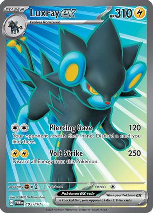 Luxray ex - 195/167 - Ultra Rare - Holofoil