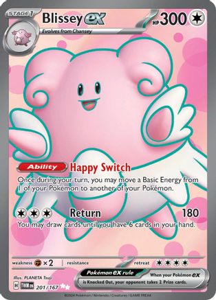 Blissey ex - 201/167  - Ultra Rare - Holofoil