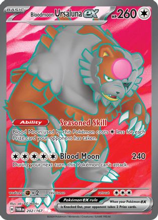 Bloodmoon Ursaluna ex - 202/167  - Ultra Rare - Holofoil