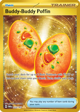 Buddy-Buddy Poffin - 223/167 - Hyper Rare - Holofoil