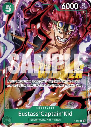 Eustass "Captain" Kid (Tournoi avant-première OP-07) [Gagnant] (P-067) - Promo