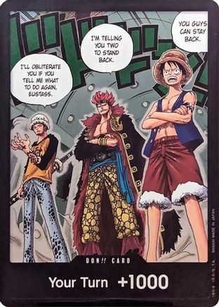 DON!! Card (Trafalgar Law, Eustass Kid and Monkey.D.Luffy) (Double Pack Set Vol. 4) - DON!!
