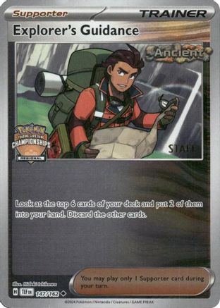 Explorer's Guidance - 147/162 (Regional Championships) [Staff]  - Uncommon - Reverse Holofoil