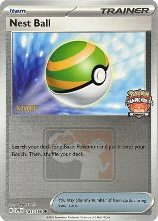 Nest Ball - 181/198 (Europe Championships) [Staff]  - Uncommon - Reverse Holofoil