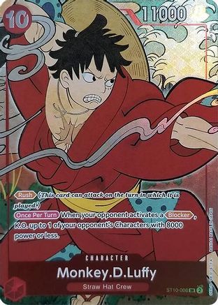 Monkey.D.Luffy (English Version 1st Anniversary Set) (ST10-006)  -  Super Rare