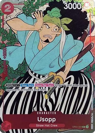 Usopp (Version anglaise - Set 1er Anniversaire) (OP01-004) - Rare