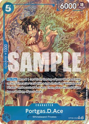 Portgas.D.Ace (Parallel) (OP08-052) - Rare