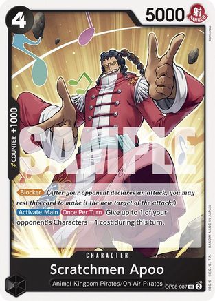 Scratchmen Apoo (OP08-087) - Peu commun