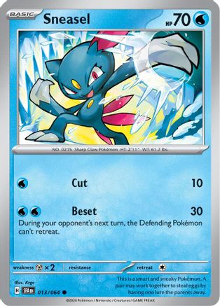 Sneasel - 013/064 - Common - Reverse Holofoil