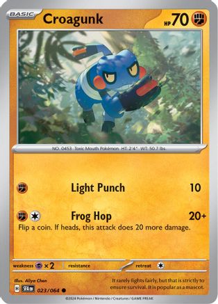 Croagunk - 023/064 - Common - Reverse Holofoil